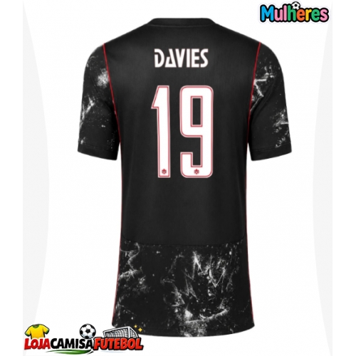 Camisa de Futebol Canadá Alphonso Davies #19 Equipamento Secundário Mulheres Mundo 2026 Manga Curta